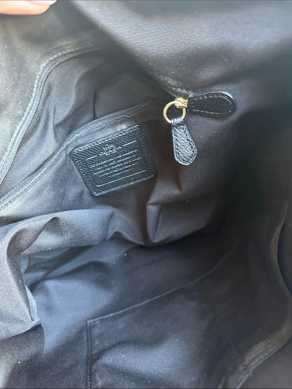 Coach Brown and Black Signature Tote